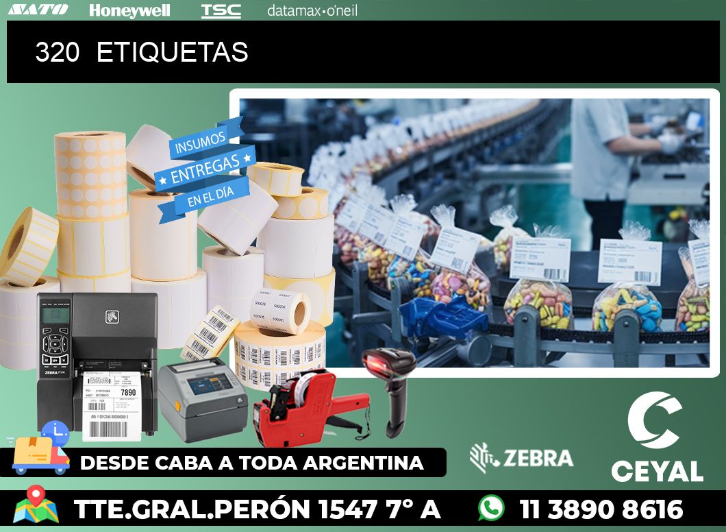 320 ETIQUETAS