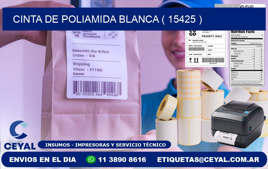 CINTA DE POLIAMIDA BLANCA ( 15425 )