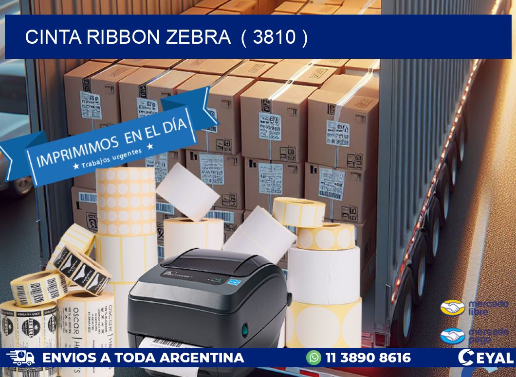CINTA RIBBON ZEBRA ( 3810 )