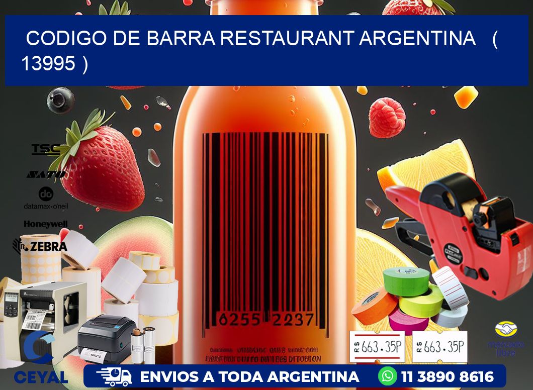 CODIGO DE BARRA RESTAURANT ARGENTINA ( 13995 )