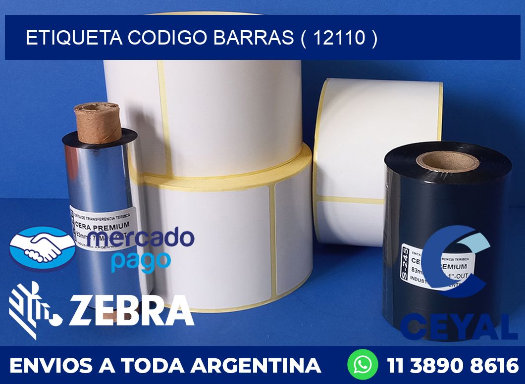 ETIQUETA CODIGO BARRAS ( 12110 )