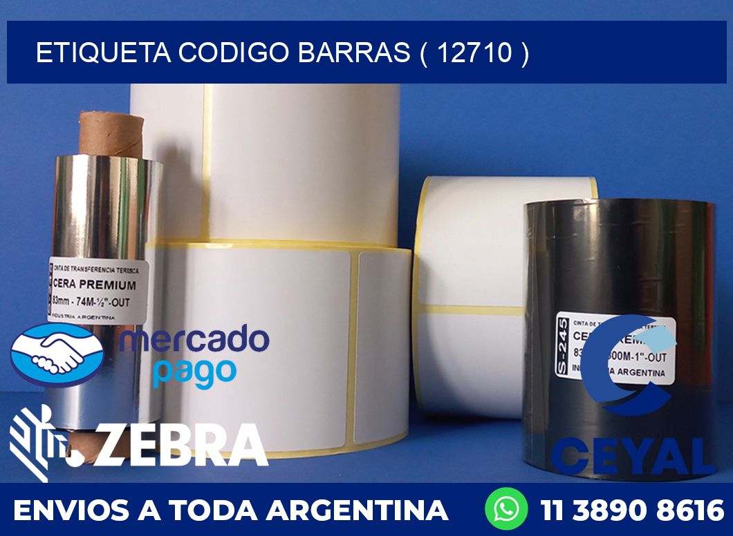 ETIQUETA CODIGO BARRAS ( 12710 )