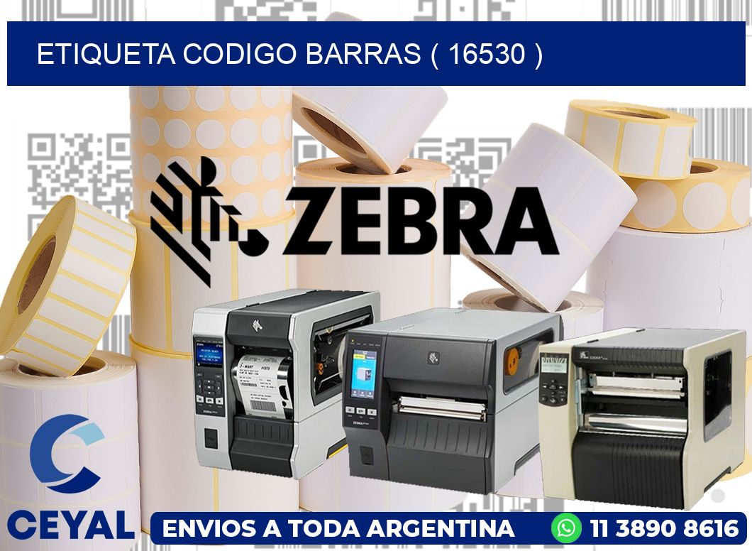 ETIQUETA CODIGO BARRAS ( 16530 )