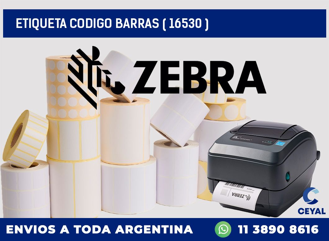 ETIQUETA CODIGO BARRAS ( 16530 )