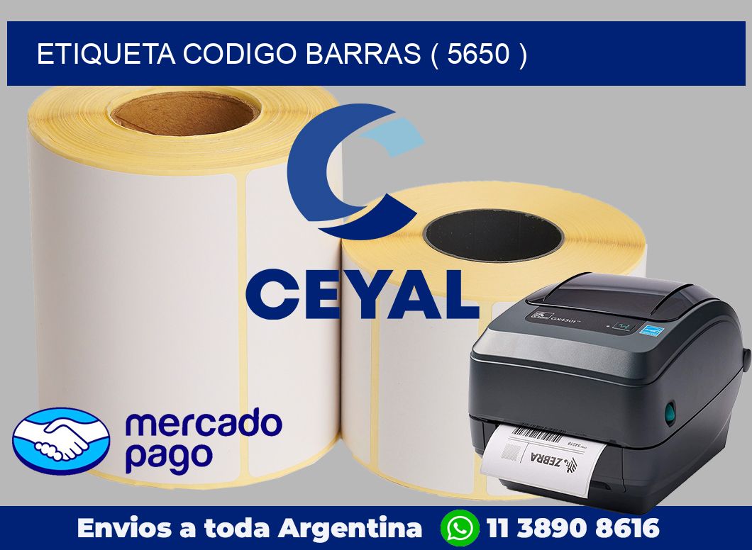 ETIQUETA CODIGO BARRAS ( 5650 )