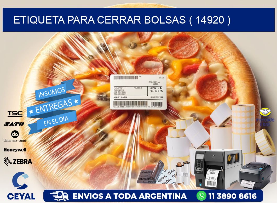 ETIQUETA PARA CERRAR BOLSAS ( 14920 )