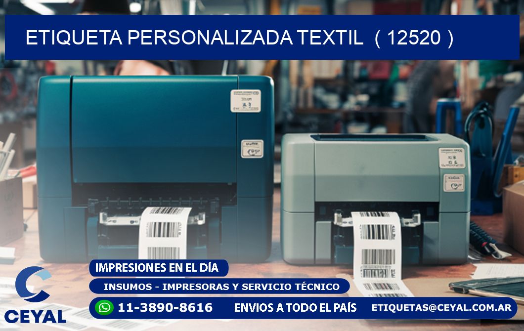 ETIQUETA PERSONALIZADA TEXTIL ( 12520 )