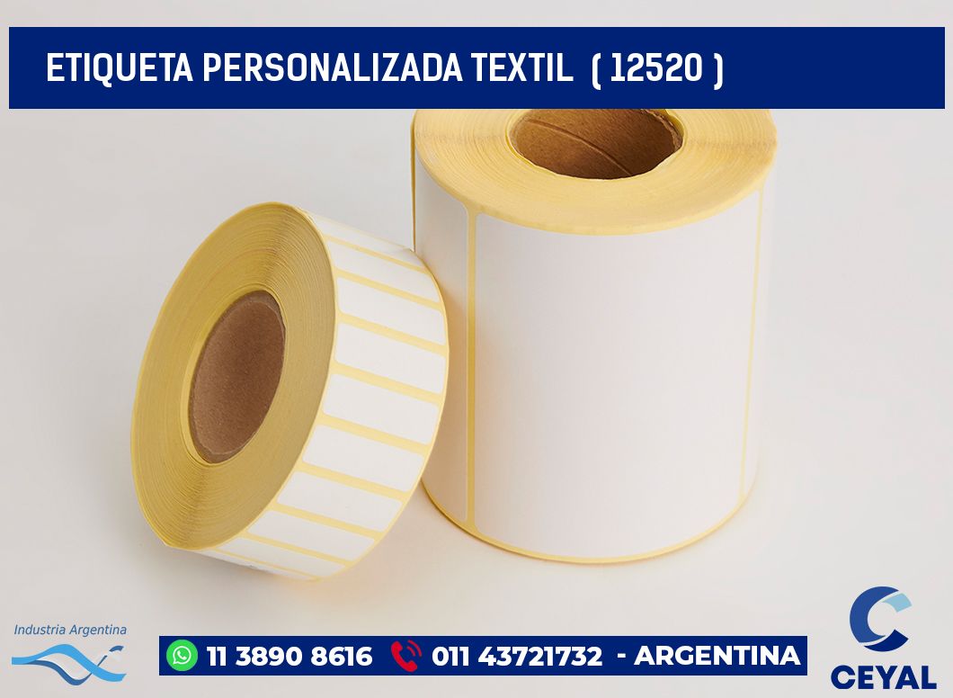 ETIQUETA PERSONALIZADA TEXTIL ( 12520 )