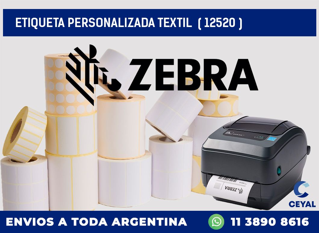 ETIQUETA PERSONALIZADA TEXTIL ( 12520 )