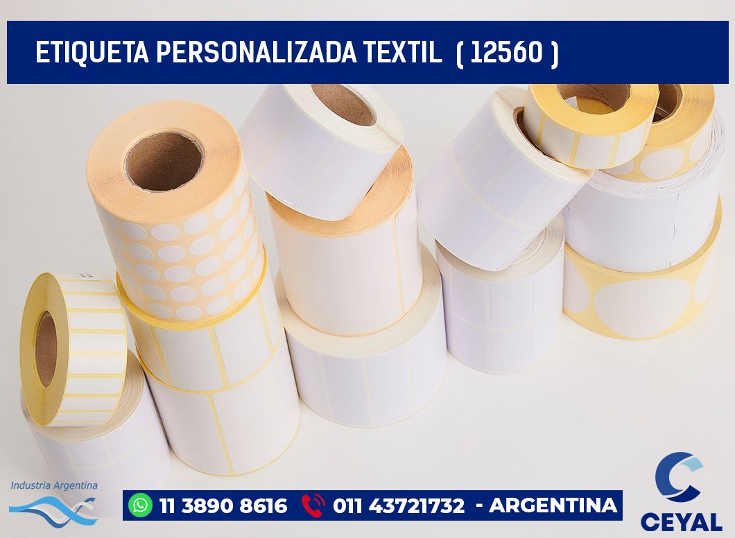 ETIQUETA PERSONALIZADA TEXTIL ( 12560 )