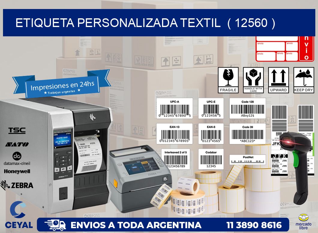 ETIQUETA PERSONALIZADA TEXTIL ( 12560 )