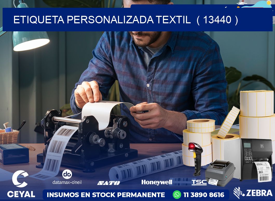 ETIQUETA PERSONALIZADA TEXTIL ( 13440 )