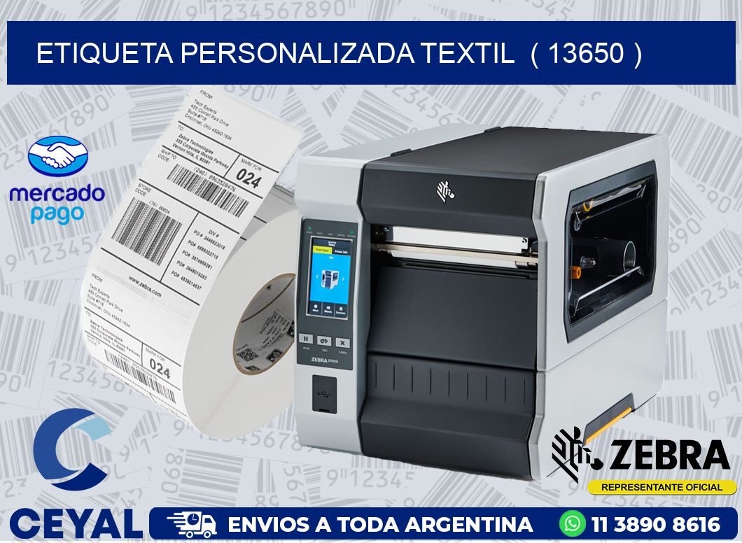 ETIQUETA PERSONALIZADA TEXTIL ( 13650 )