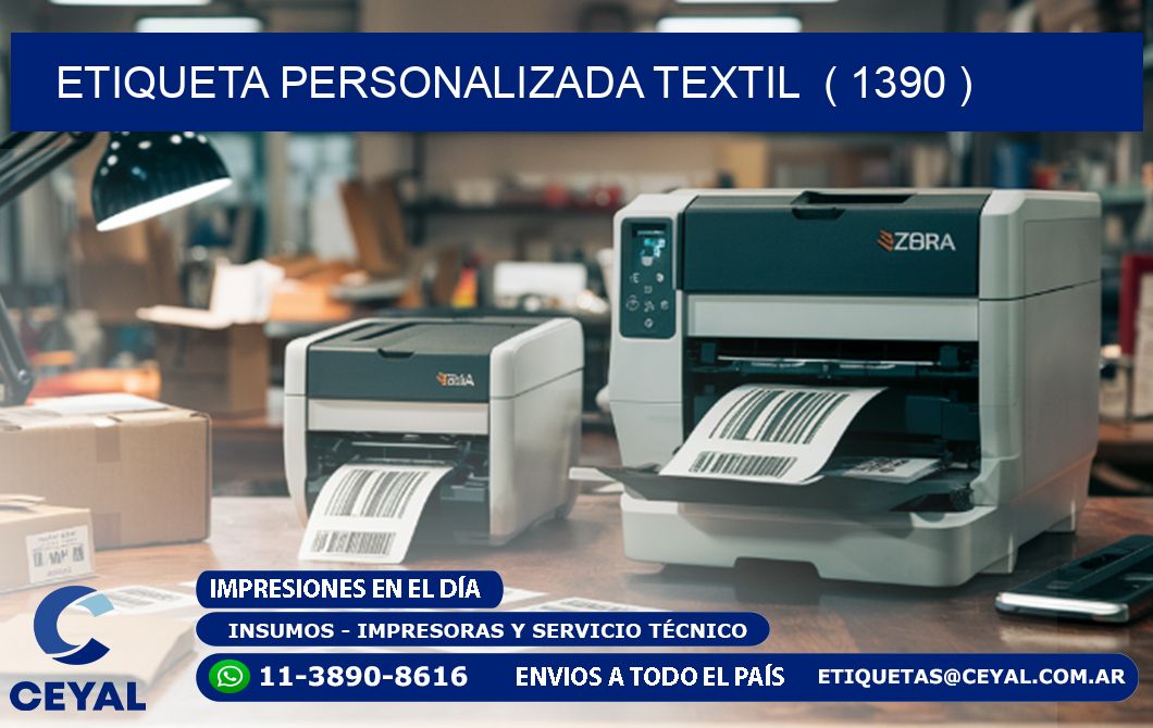 ETIQUETA PERSONALIZADA TEXTIL ( 1390 )