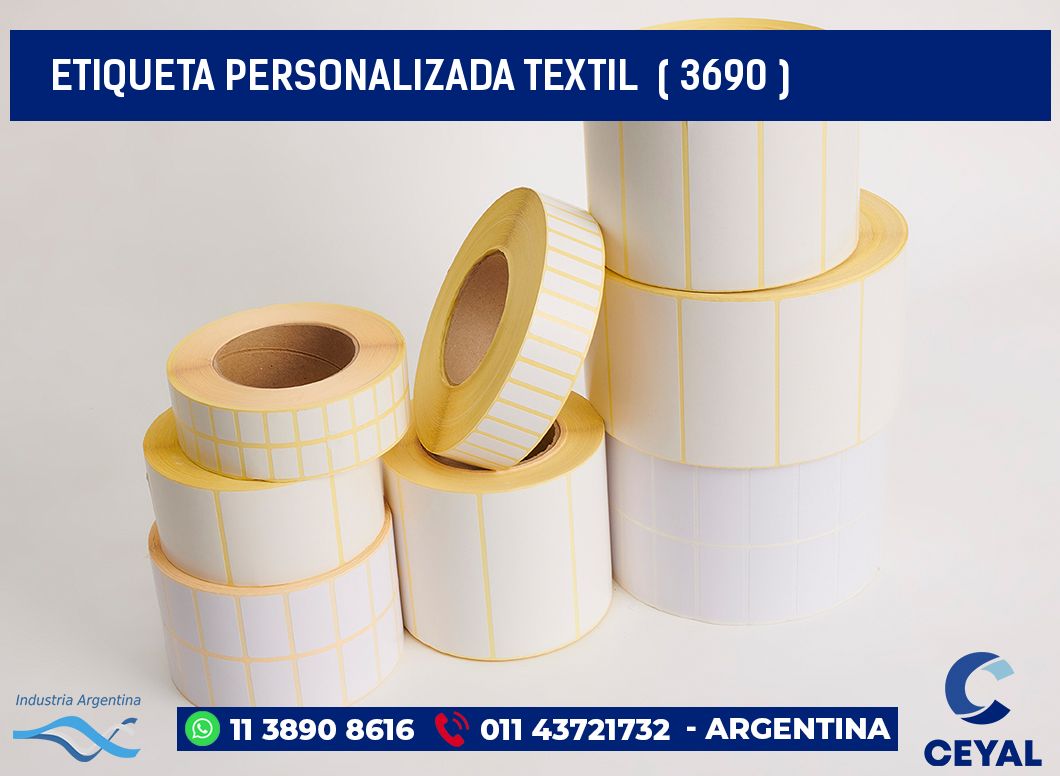 ETIQUETA PERSONALIZADA TEXTIL ( 3690 )