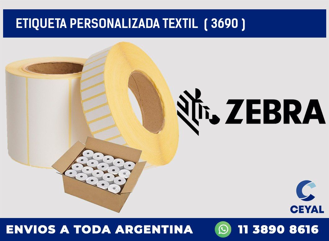 ETIQUETA PERSONALIZADA TEXTIL ( 3690 )