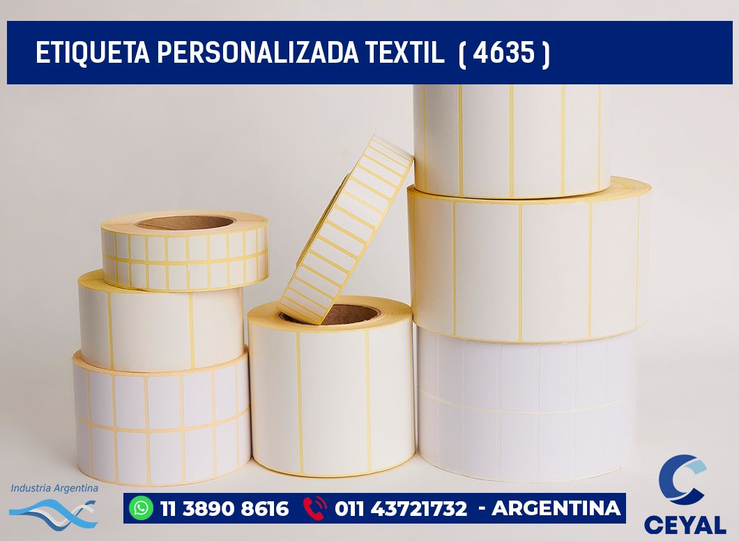 ETIQUETA PERSONALIZADA TEXTIL ( 4635 )