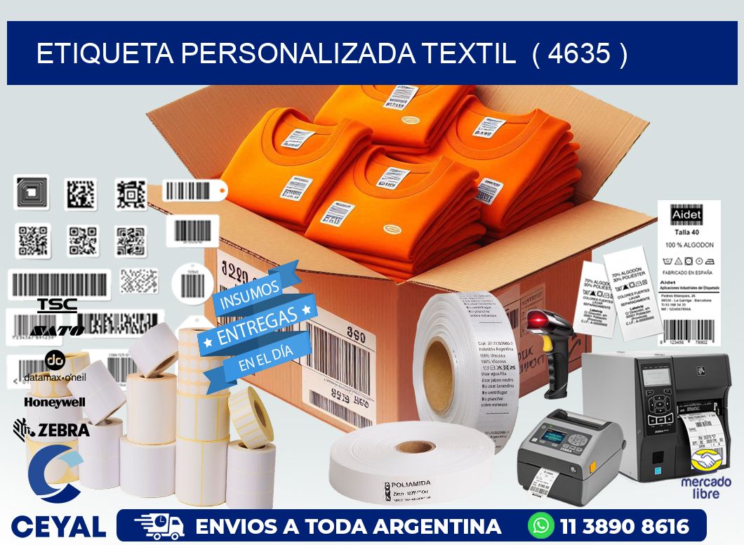 ETIQUETA PERSONALIZADA TEXTIL ( 4635 )