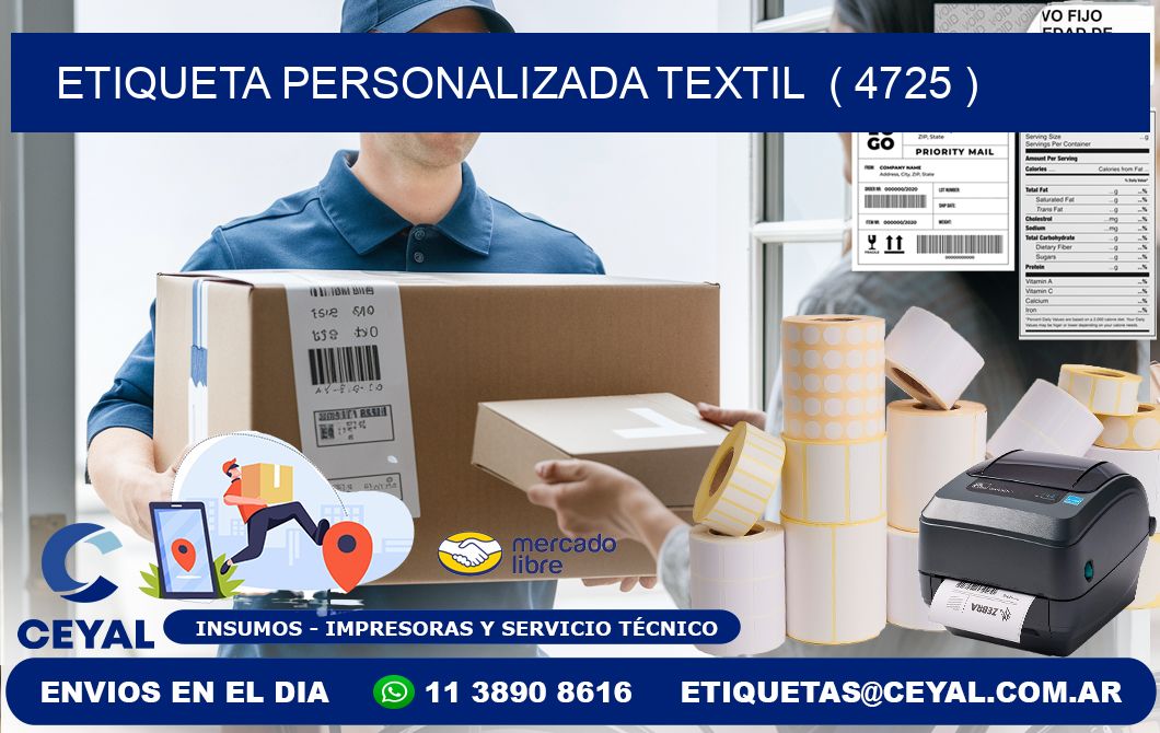 ETIQUETA PERSONALIZADA TEXTIL ( 4725 )