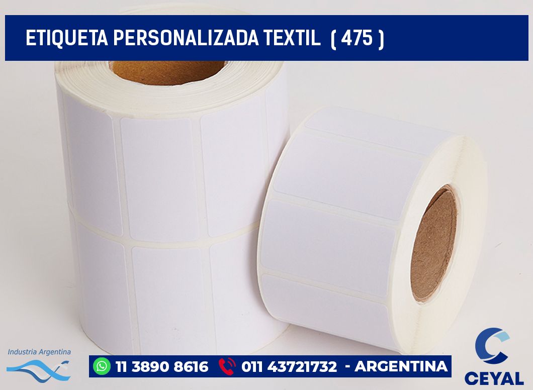 ETIQUETA PERSONALIZADA TEXTIL ( 475 )