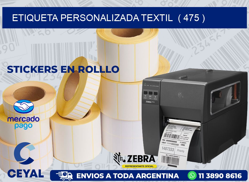 ETIQUETA PERSONALIZADA TEXTIL ( 475 )