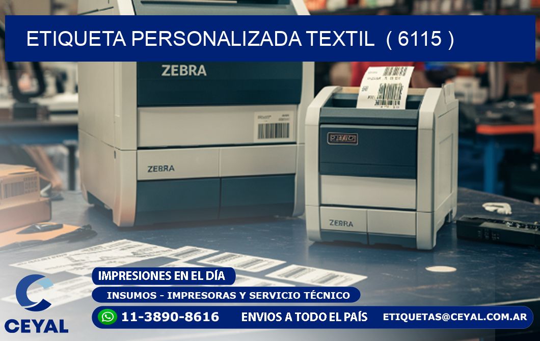 ETIQUETA PERSONALIZADA TEXTIL ( 6115 )