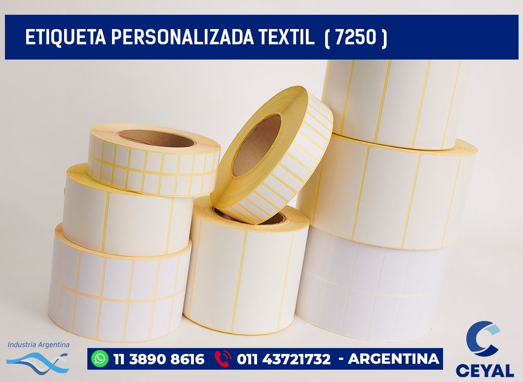 ETIQUETA PERSONALIZADA TEXTIL ( 7250 )