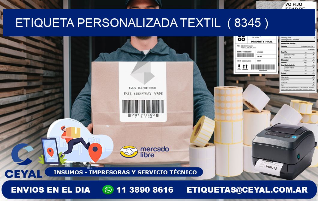 ETIQUETA PERSONALIZADA TEXTIL ( 8345 )
