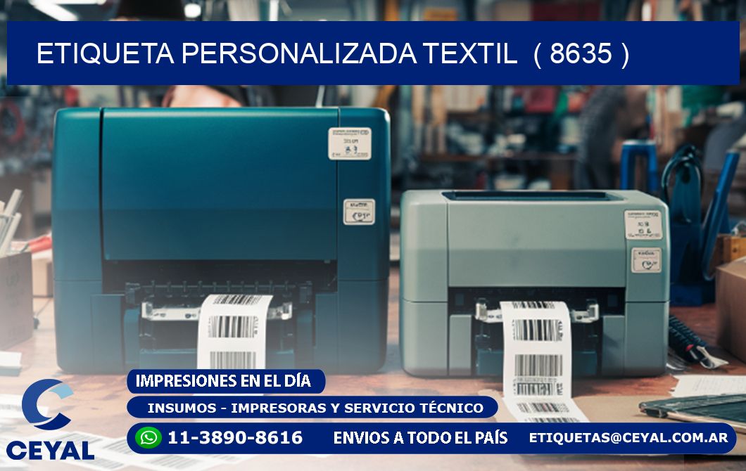 ETIQUETA PERSONALIZADA TEXTIL ( 8635 )