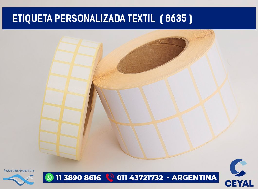 ETIQUETA PERSONALIZADA TEXTIL ( 8635 )