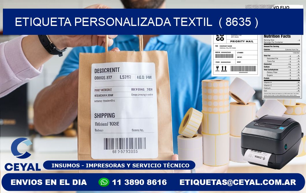 ETIQUETA PERSONALIZADA TEXTIL ( 8635 )