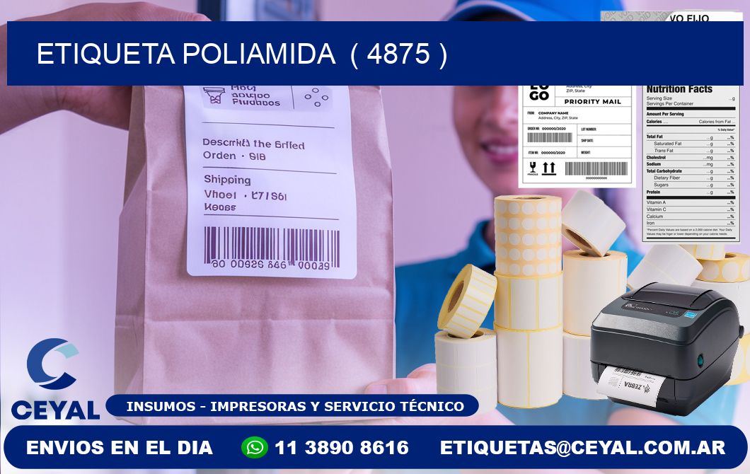 ETIQUETA POLIAMIDA ( 4875 )