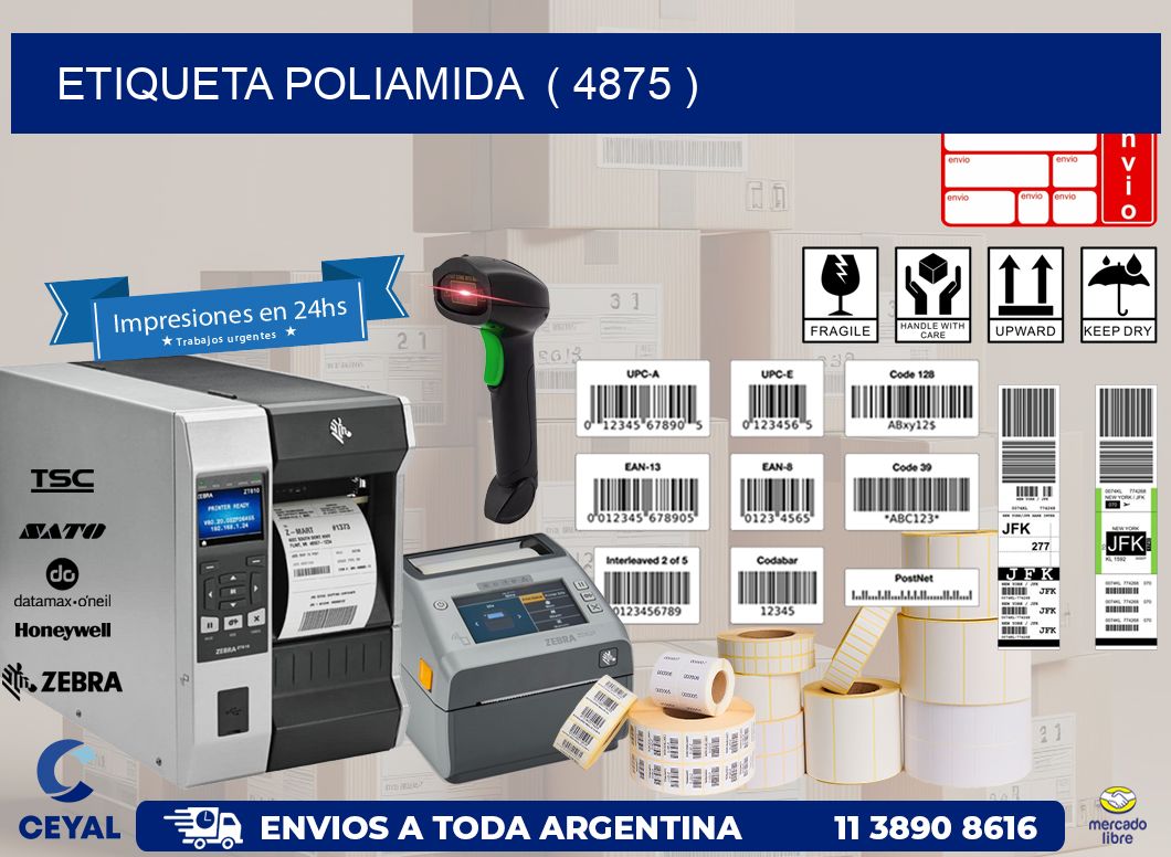 ETIQUETA POLIAMIDA ( 4875 )