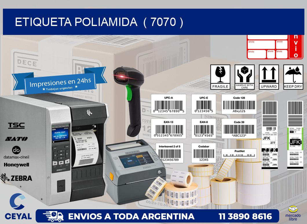 ETIQUETA POLIAMIDA ( 7070 )