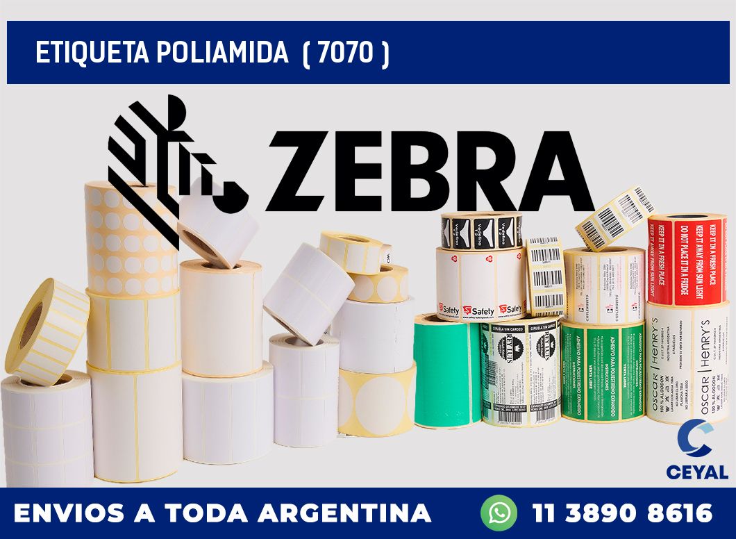 ETIQUETA POLIAMIDA ( 7070 )