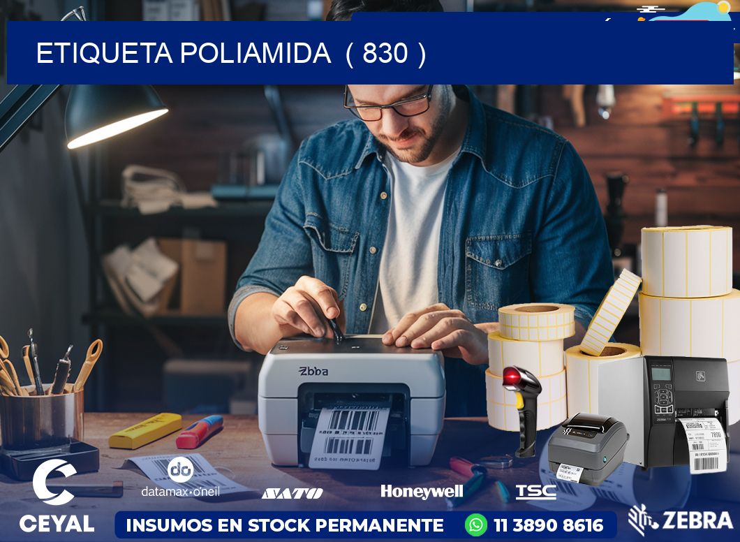 ETIQUETA POLIAMIDA ( 830 )