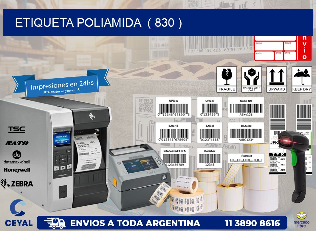 ETIQUETA POLIAMIDA ( 830 )