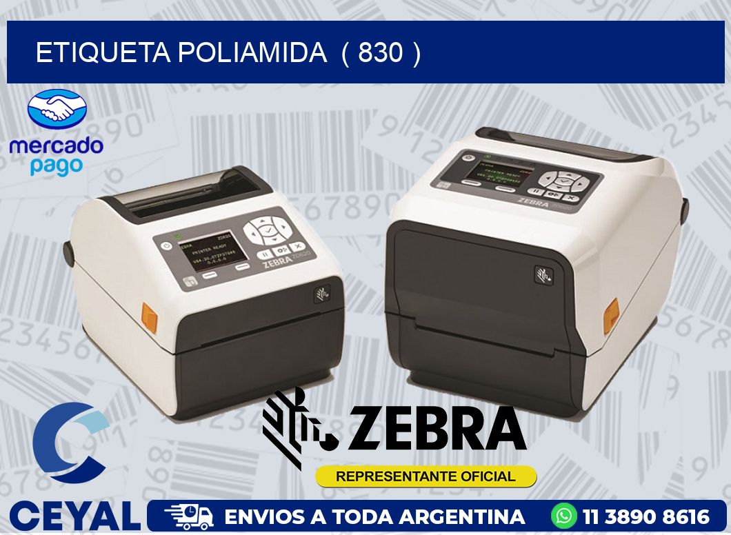ETIQUETA POLIAMIDA ( 830 )