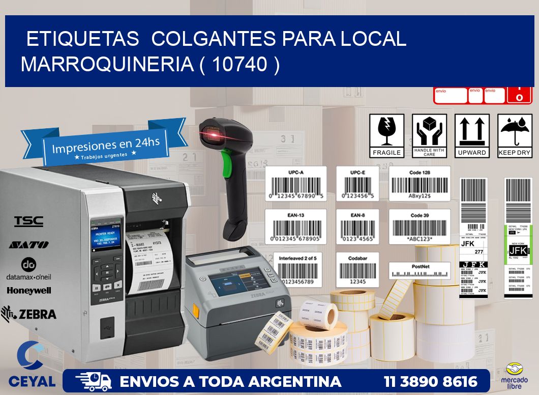 ETIQUETAS COLGANTES PARA LOCAL MARROQUINERIA ( 10740 )