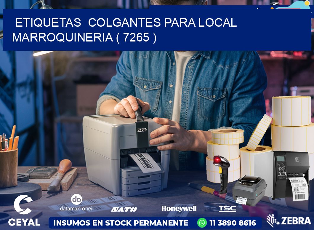 ETIQUETAS COLGANTES PARA LOCAL MARROQUINERIA ( 7265 )