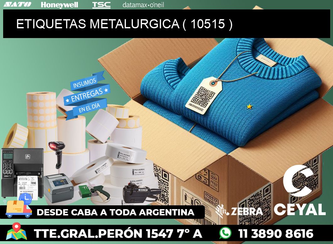 ETIQUETAS METALURGICA ( 10515 )