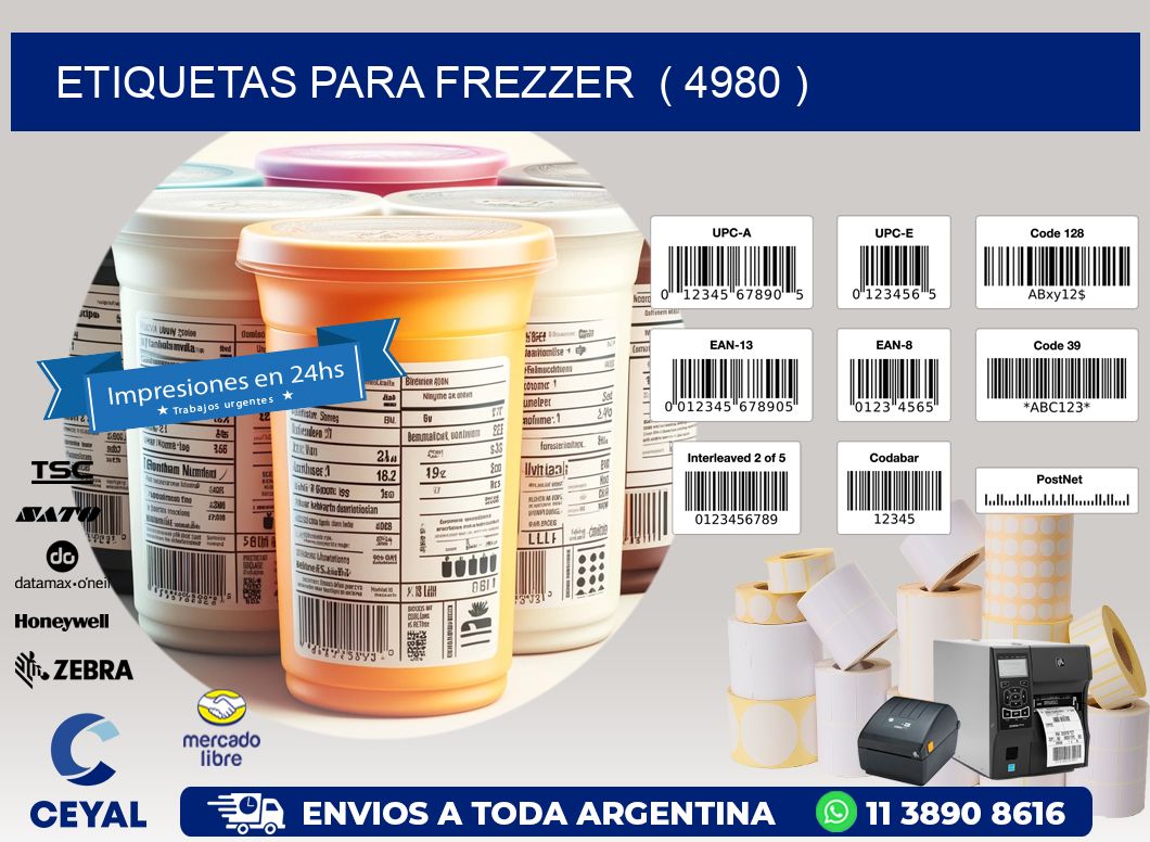 ETIQUETAS PARA FREZZER ( 4980 )