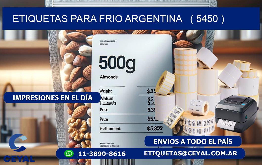 ETIQUETAS PARA FRIO ARGENTINA ( 5450 )