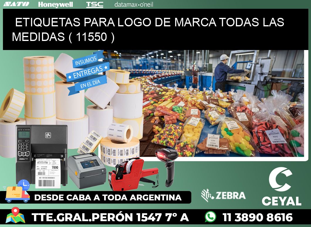 ETIQUETAS PARA LOGO DE MARCA TODAS LAS MEDIDAS ( 11550 )