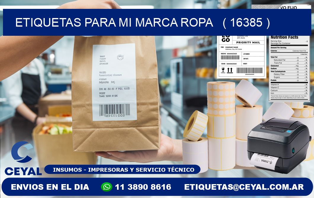 ETIQUETAS PARA MI MARCA ROPA ( 16385 )