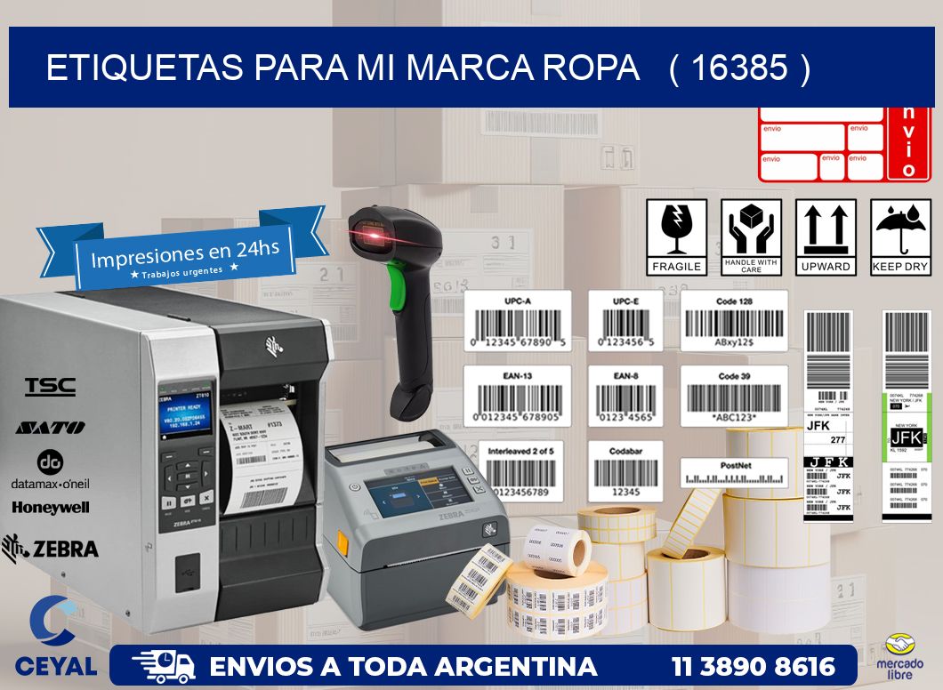 ETIQUETAS PARA MI MARCA ROPA ( 16385 )