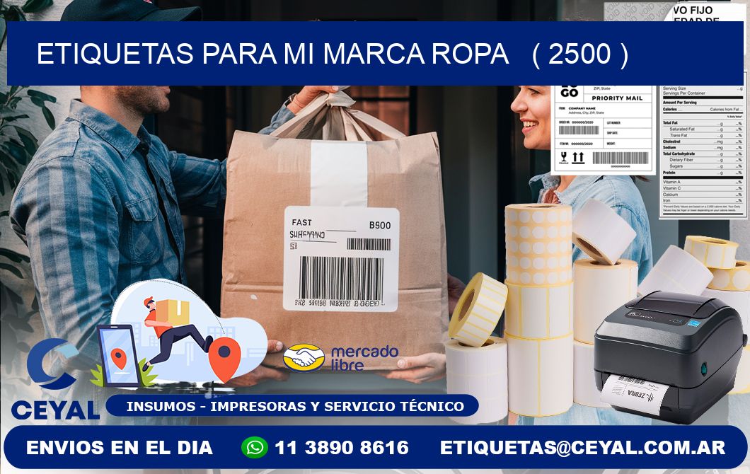 ETIQUETAS PARA MI MARCA ROPA ( 2500 )