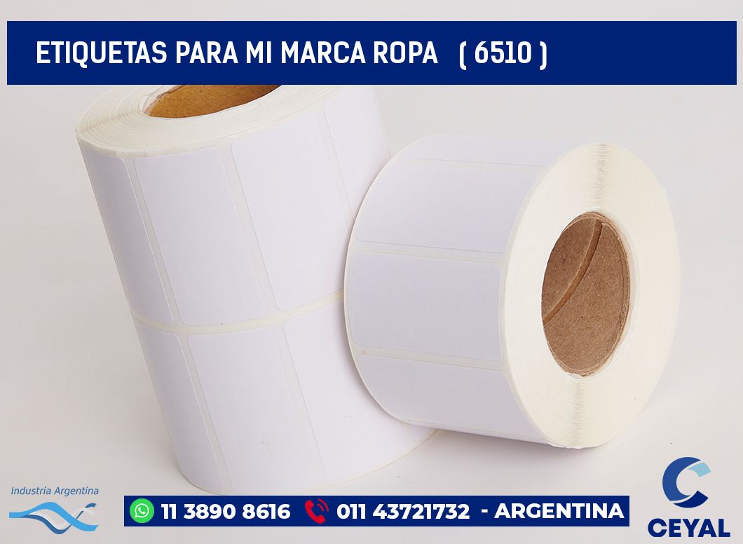 ETIQUETAS PARA MI MARCA ROPA ( 6510 )
