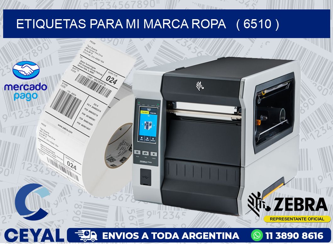 ETIQUETAS PARA MI MARCA ROPA ( 6510 )