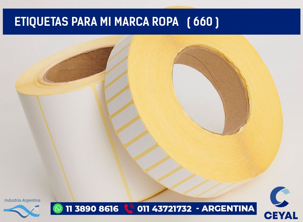 ETIQUETAS PARA MI MARCA ROPA ( 660 )